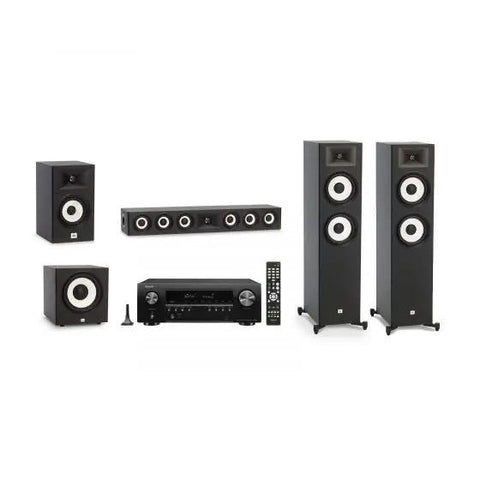 JBL Floor Standing Speakers + Denon AVR – 5.1 Pack
