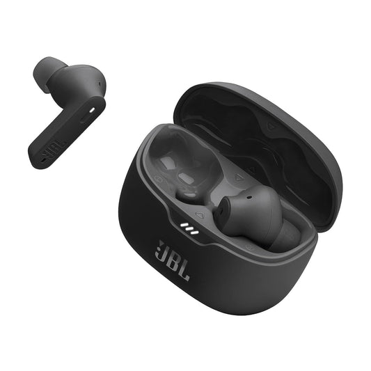 JBL Tune Beam In Ear Wireless TWS Earbuds with Mic, ANC Earbuds, Customized Extra Bass with Headphones App, 48 Hrs Battery, Quick Charge, 4-Mics, IP54, Ambient Aware & Talk-Thru, Bluetooth 5.3