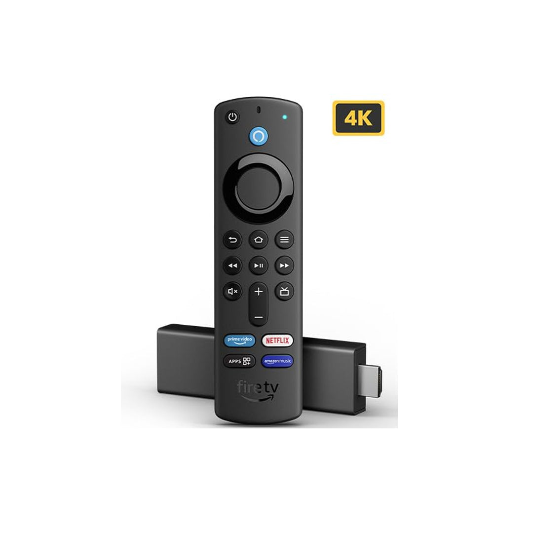 Certified Refurbished Fire TV Stick 4K streaming device with latest Alexa Voice Remote (includes TV controls), Dolby Vision