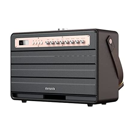 Aiwa MI-X450 Pro Enigma portable Bluetooth karaoke speaker with 2 wireless microphones
