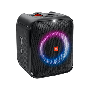 JBL PartyBox Encore Essential Bluetooth Party Speaker with Dynamic Music Synced Strobe Lightshow,IPX4 Splashproof,JBL PartyBox App,USB and Mic Input(100 Watt RMS, Black)