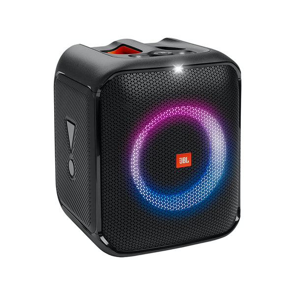 JBL PartyBox Encore Essential Bluetooth Party Speaker with Dynamic Music Synced Strobe Lightshow,IPX4 Splashproof,JBL PartyBox App,USB and Mic Input(100 Watt RMS, Black)