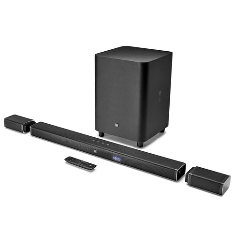 JBL bar 5.1 detachable by Harman 510 Watt 5.1 Channel Truly Wireless Bluetooth Soundbar with Dolby Digital DTS (Black)