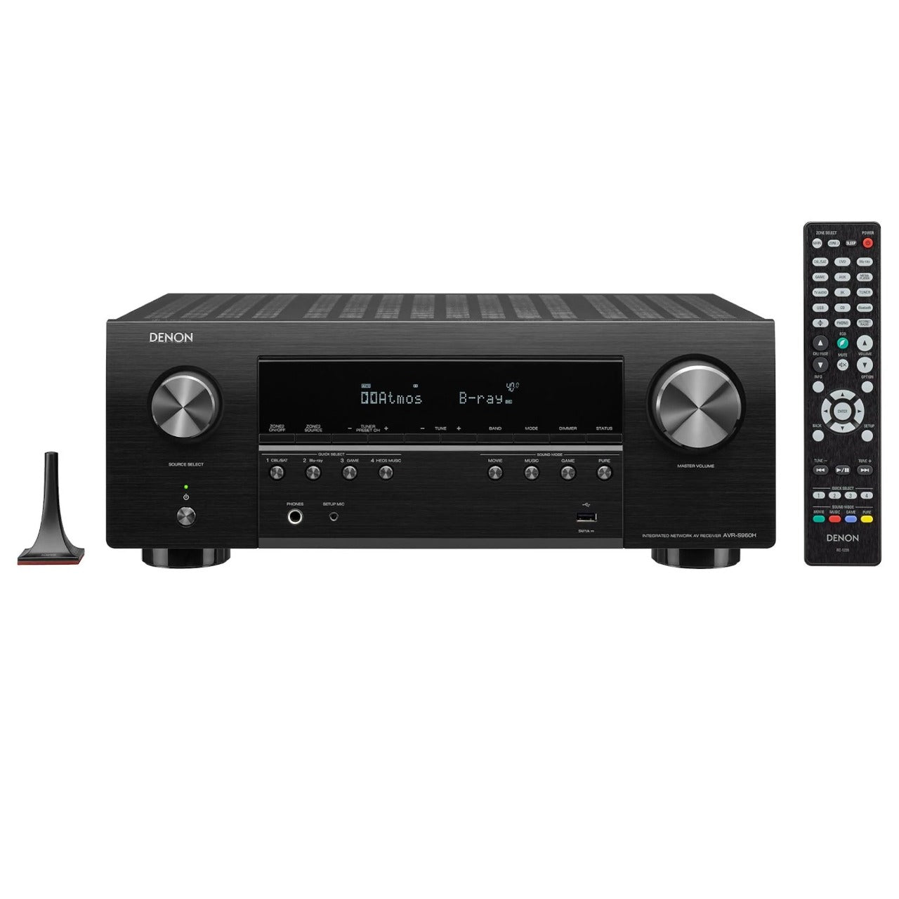 Denon AVR-S960H - 7.2 Channel AV Receiver 7.2 Channel 8k Av Receiver With 3d Audio, Voice Control And Heos Built-in