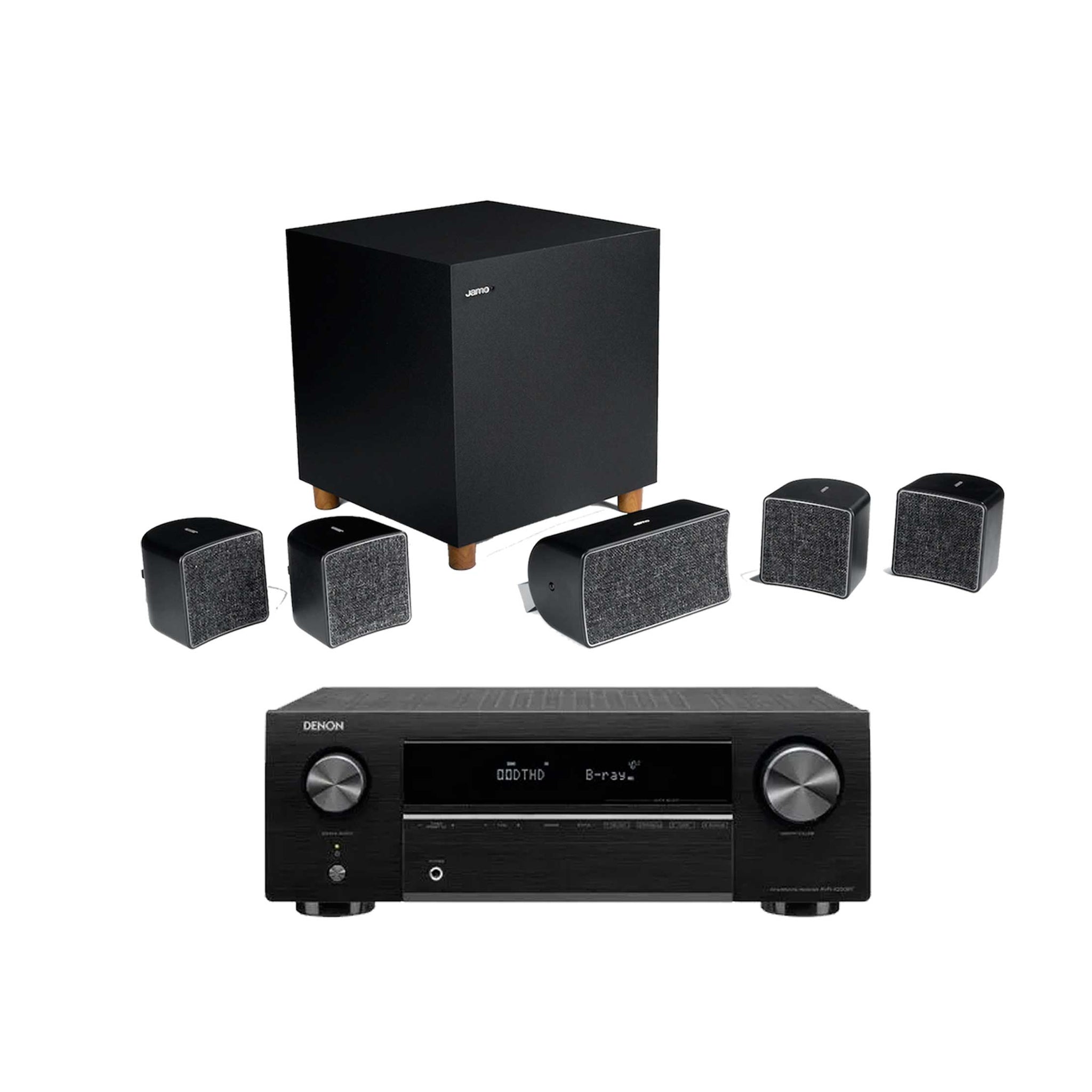 Jamo Studio Cinema 5.1 with Denon X250 BT Home Cinema System – The Sound  Factor