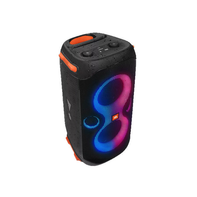 JBL PartyBox 110 by Harman Portable Bluetooth Party Speaker with Adjustable Bass, Dynamic Light Show, 12 Hours Playtime, IPX4 Splashproof, Guitar & Mic Inputs (160 Watt, Black)
